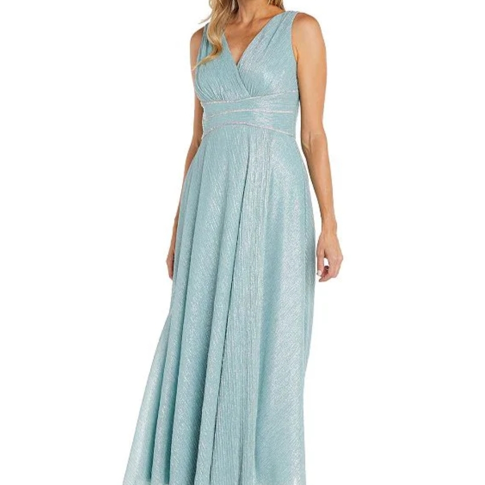 R&M Richards Light Blue Maxi Dress